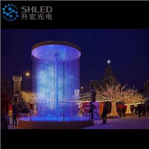 Tirai Cahaya Ajaib 3D yang Dapat Diprogram Rgb Led Pixel Ball