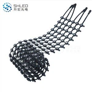 Layar Mesh LED Fasad Media Fleksibel